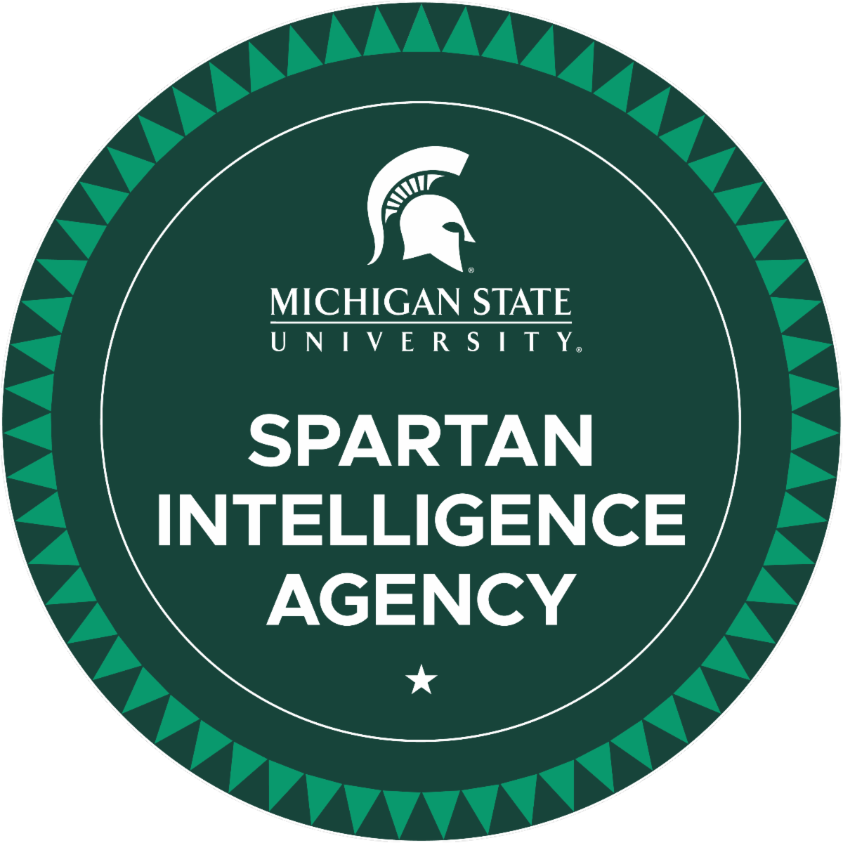 Spartan Intelligence Agency graphic for AI Escape Room workshop.