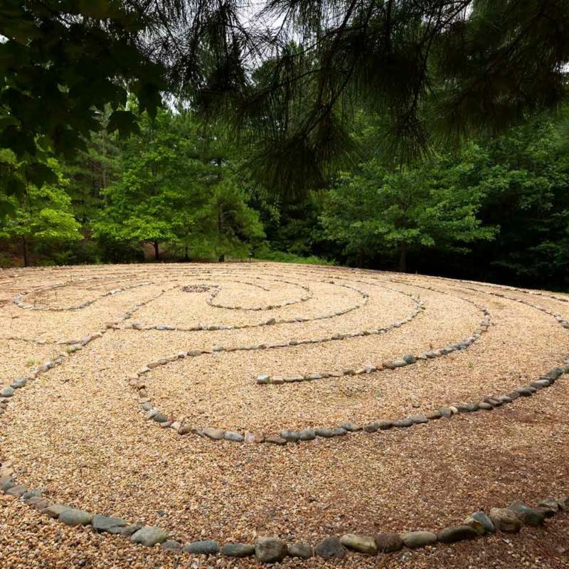 outdoor labyrinth 