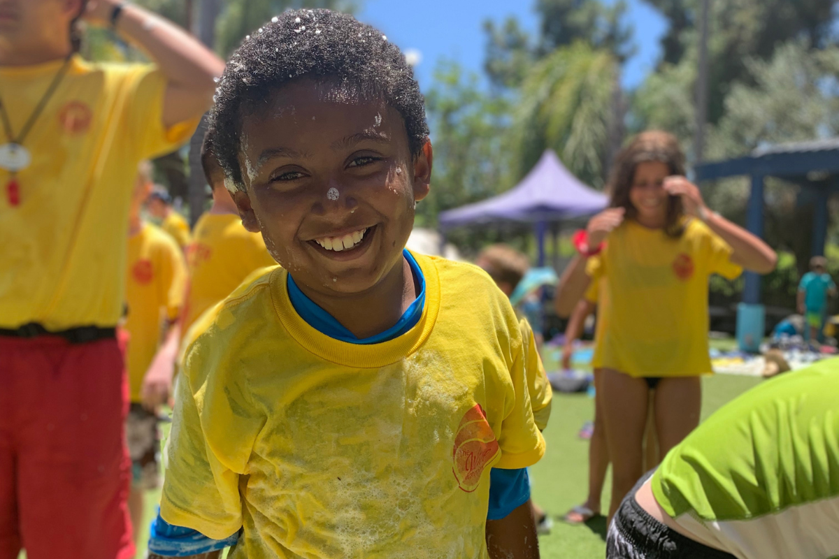 Photos of kids at the Wave Waterpark's Splash Camp