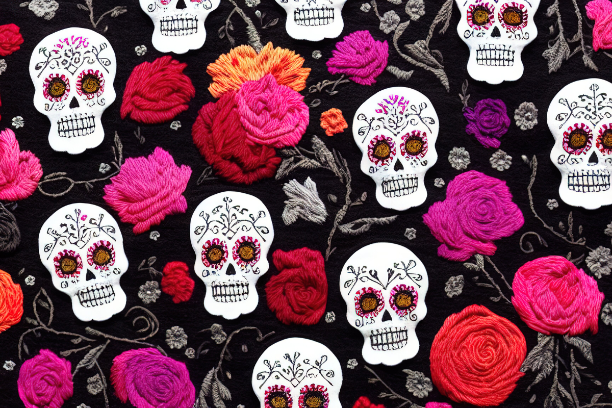 Day of the Dead graphic.