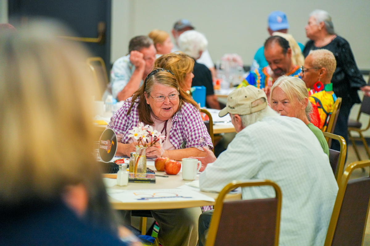A photo of seniors at the McClellan Senior Center
