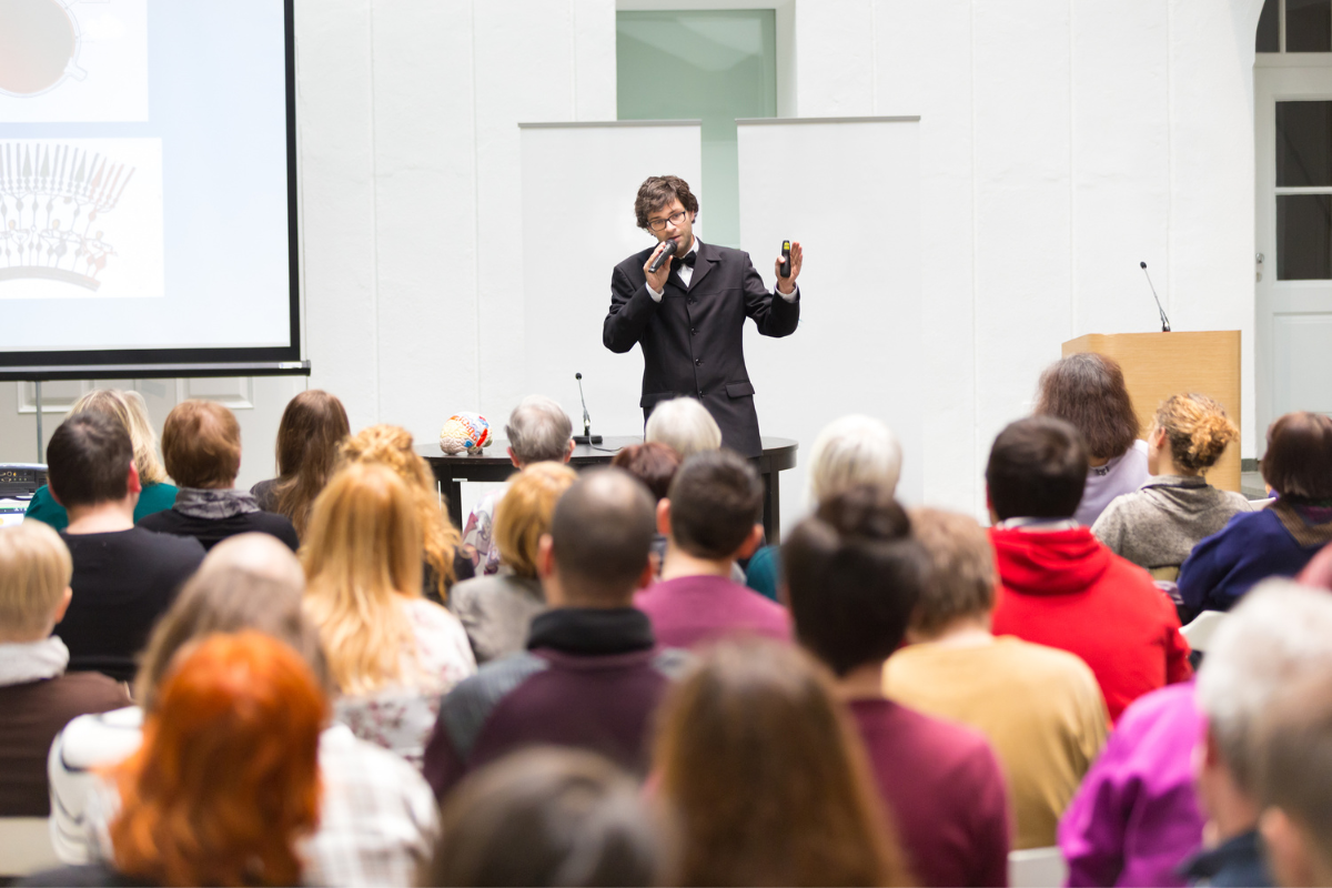 photo of a guest speaker
