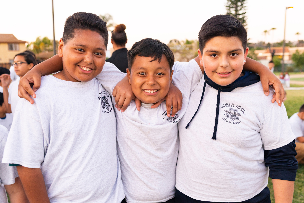 photo of kids participating in the Jr. Deputy Academy