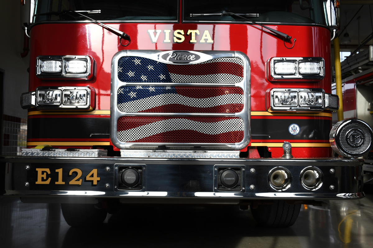 Photo of a Vista Fire Rescue engine