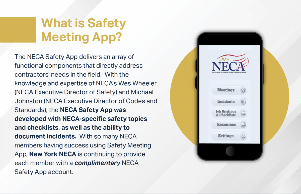 Have you activated your complementary NECA Safety App?