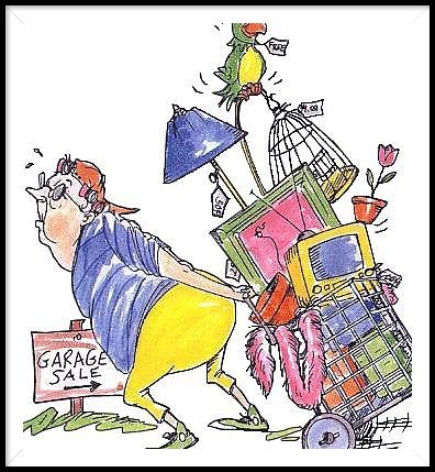 Garage Sale - buying stuff
