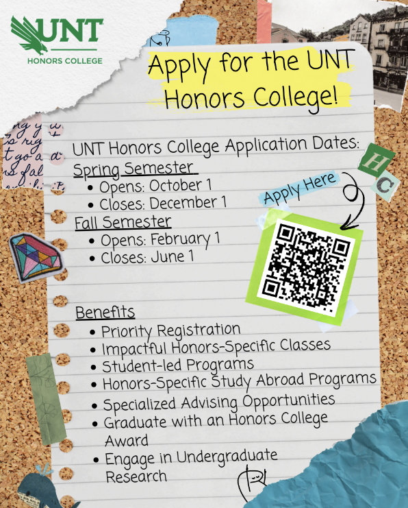Apply for the UNT Honors College!
