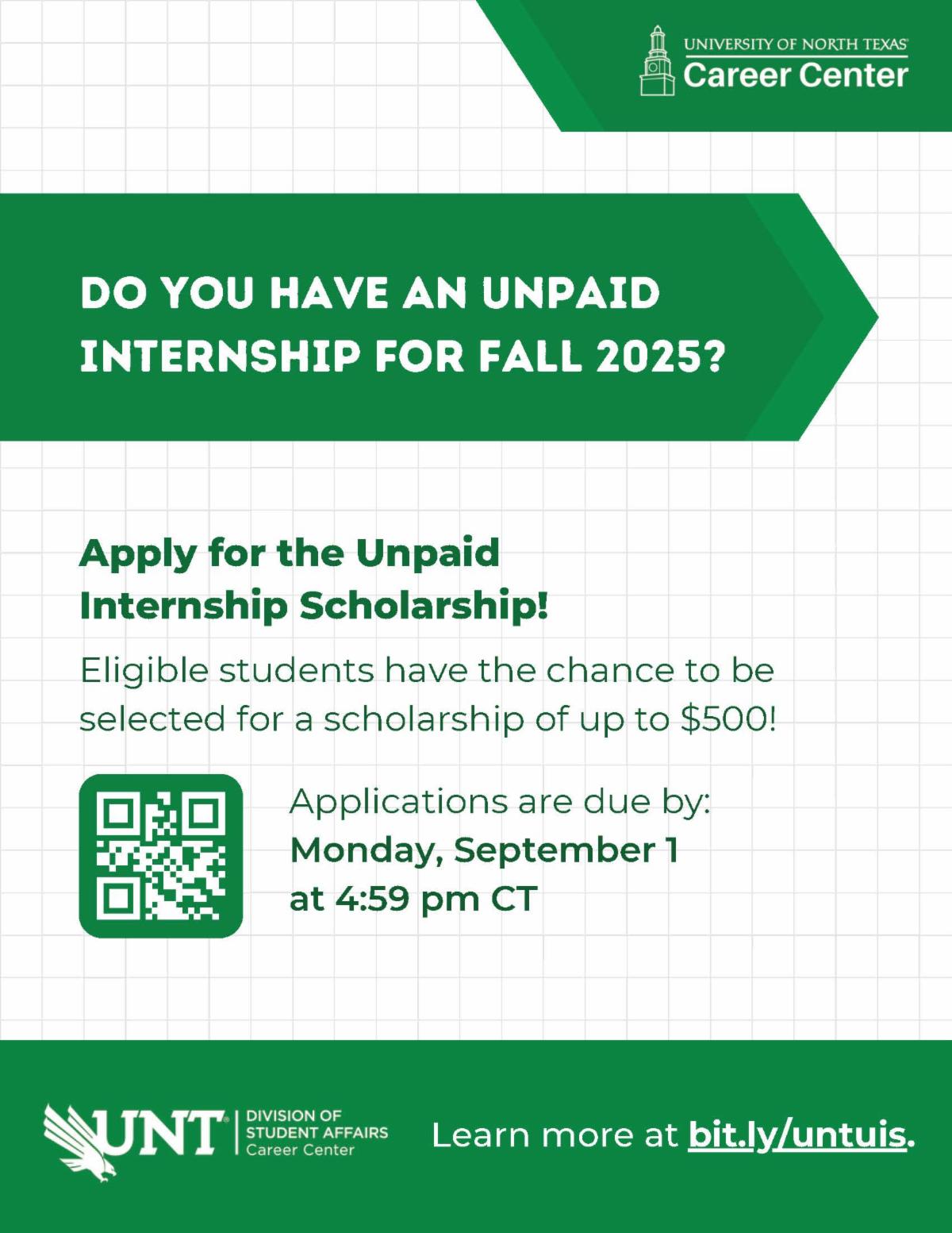 Unpaid Internship Flyer