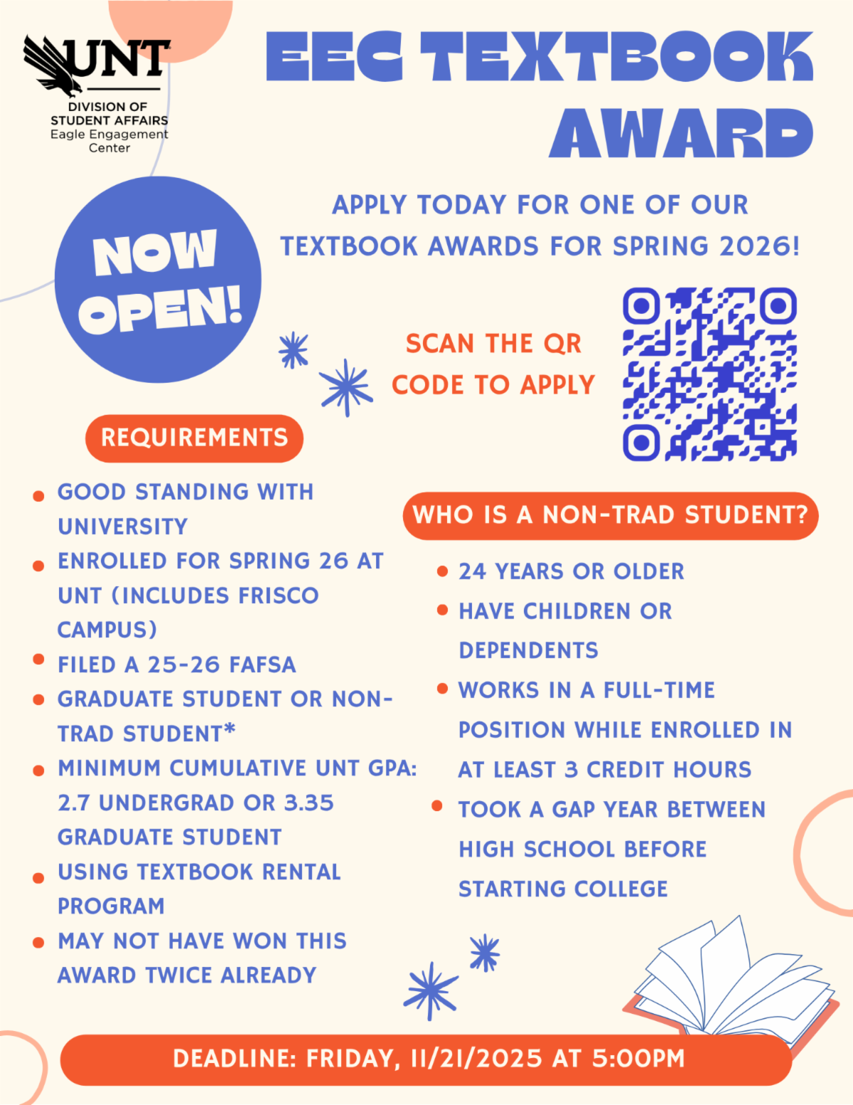 EEC Spring Textbook flyer award. 