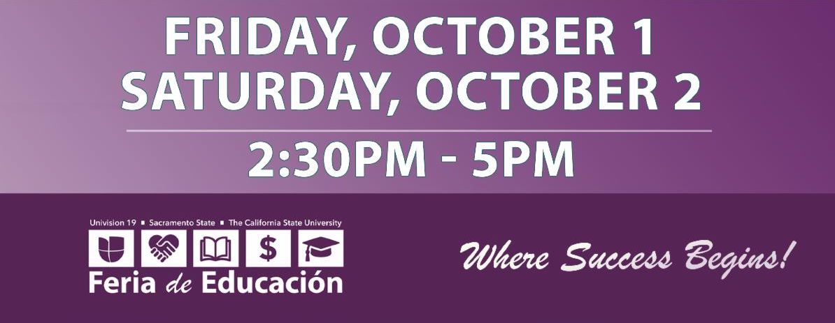 Feria de Educación Oct. 1 & 2