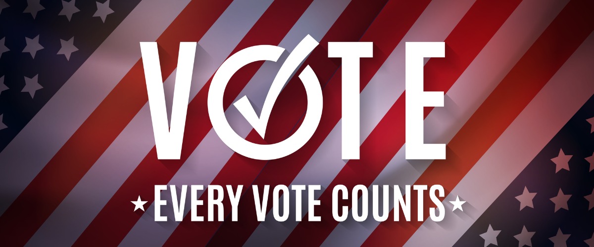 Every Vote Counts with flag
