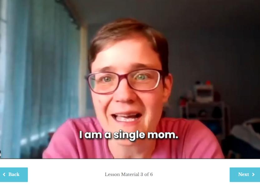 woman in pink shirt on zoom call