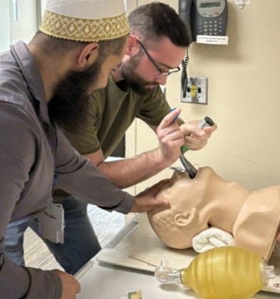 residents learn advanced and critical care techniques
