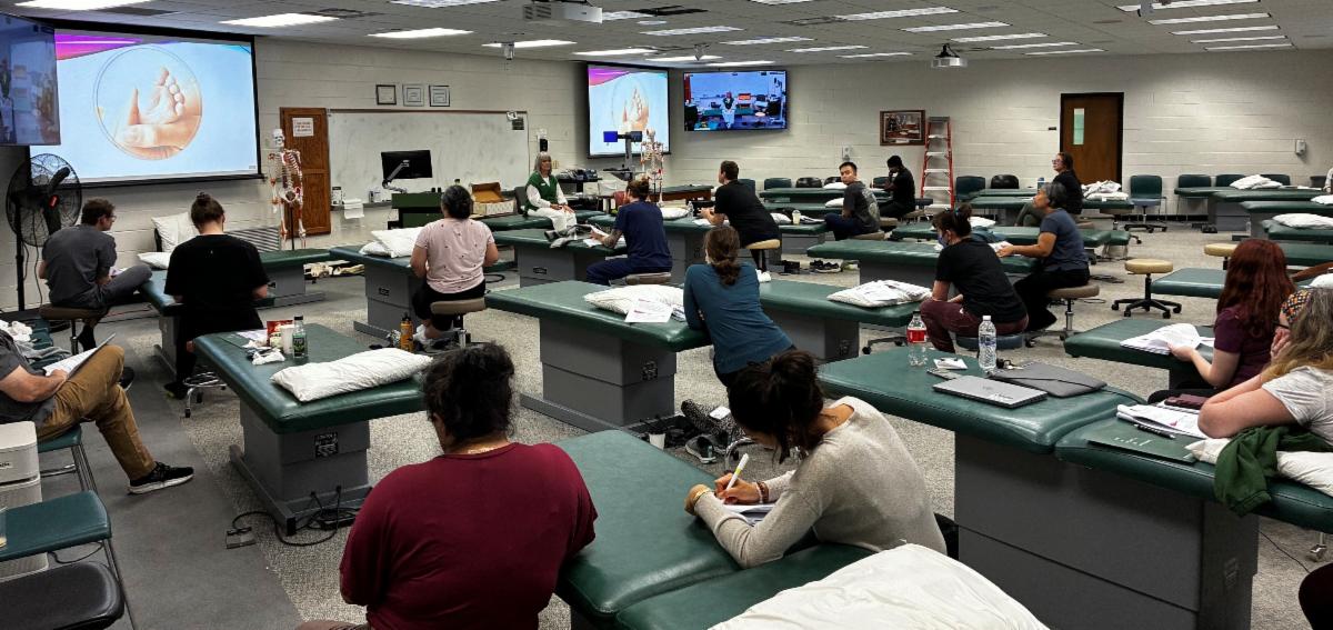 On September 19, MSUCOM welcomed physicians and other healthcare professionals to Osteopathic Principles and Practice for the Pregnant Patient. Through lecture, demonstration and hands-on practice, participants explored osteopathic approaches to common concerns throughout pregnancy, labor, delivery and the postpartum period.