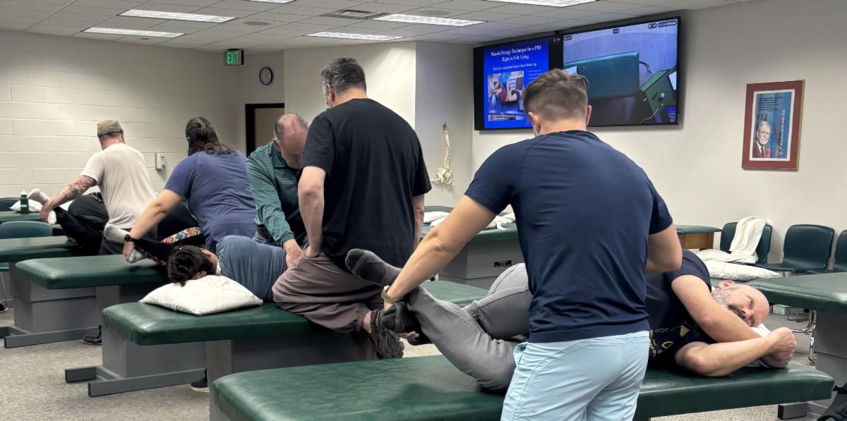 Providers practice muscle energy techniques
