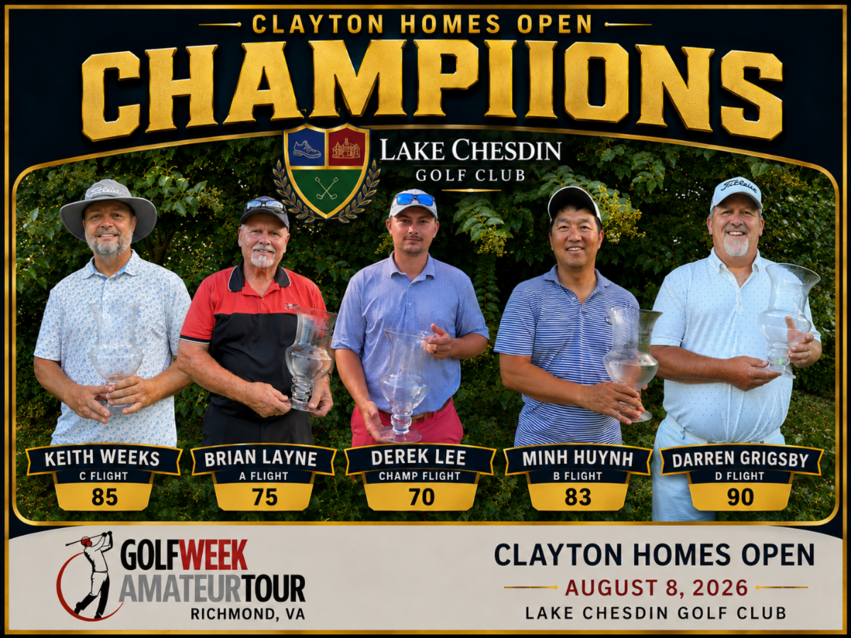 Clayton Homes Open Flight Champions at Lake Chesdin Golf Club