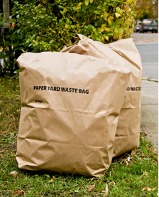 brown paper yard waste bags