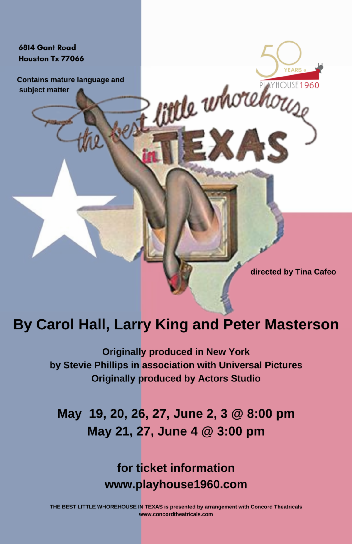 Best Little Whorehouse in Texas opens at Playhouse 1960