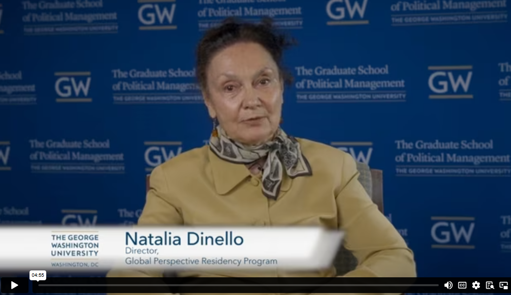 Global Perspectives Residency video screenshot of Natalia Dinello
