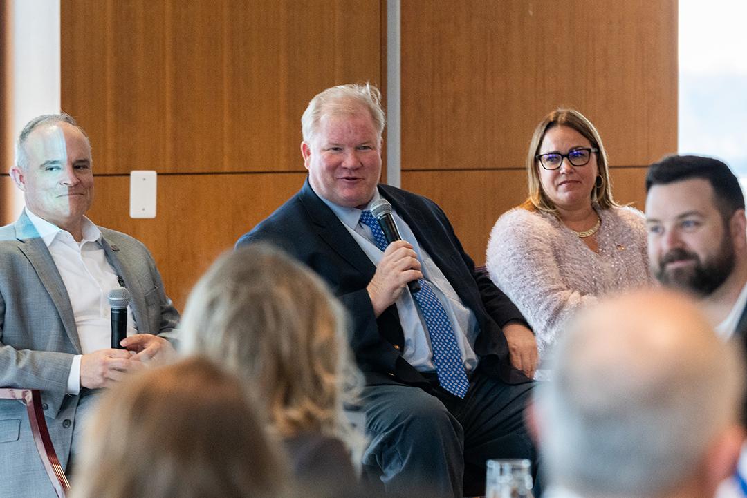 luncheon panel with 5 speakers
