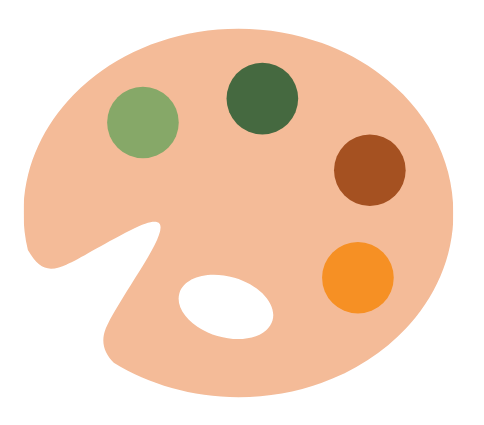 graphic of paint palette