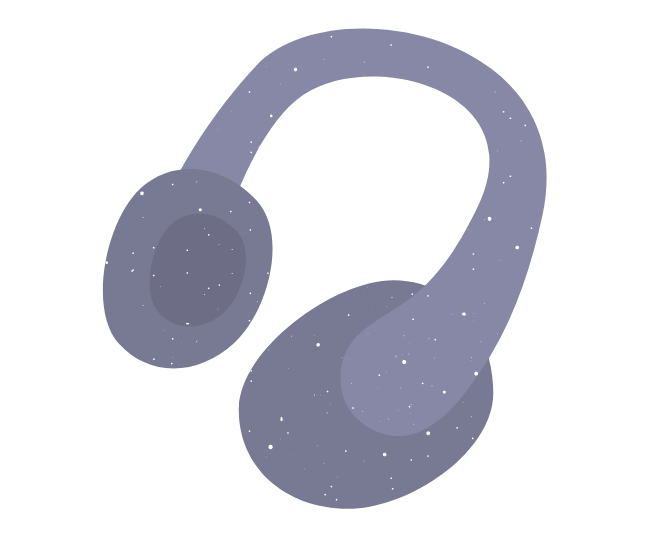 graphic of over the ear headphones