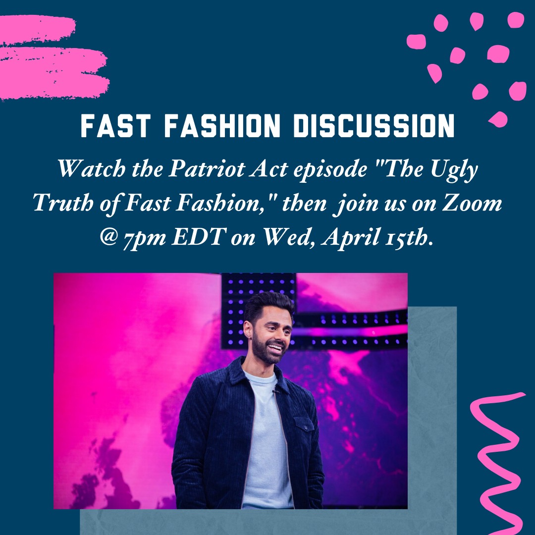 graphic featuring photo of Hasan Minhaj with date and time of event