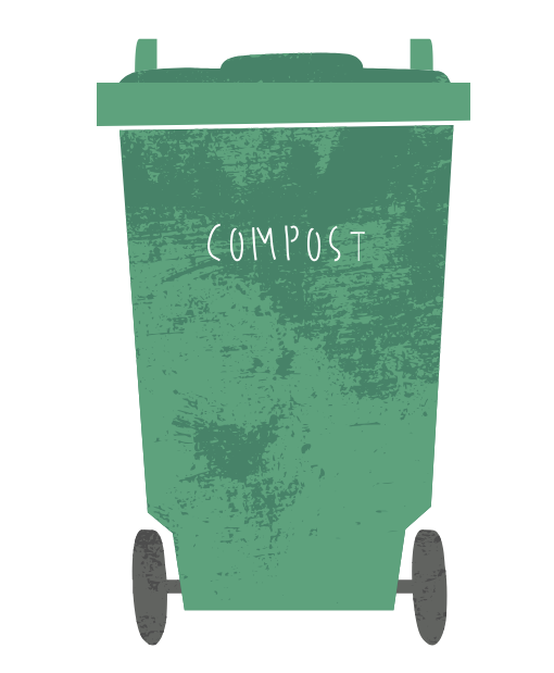 graphic of a large compost bin