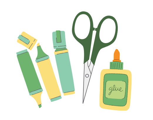 craft supplies graphic