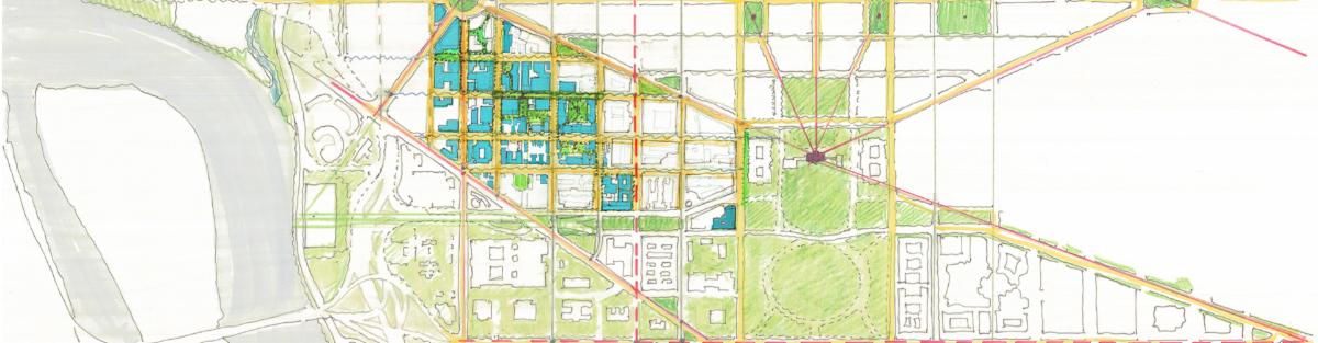 graphic of a map of gw