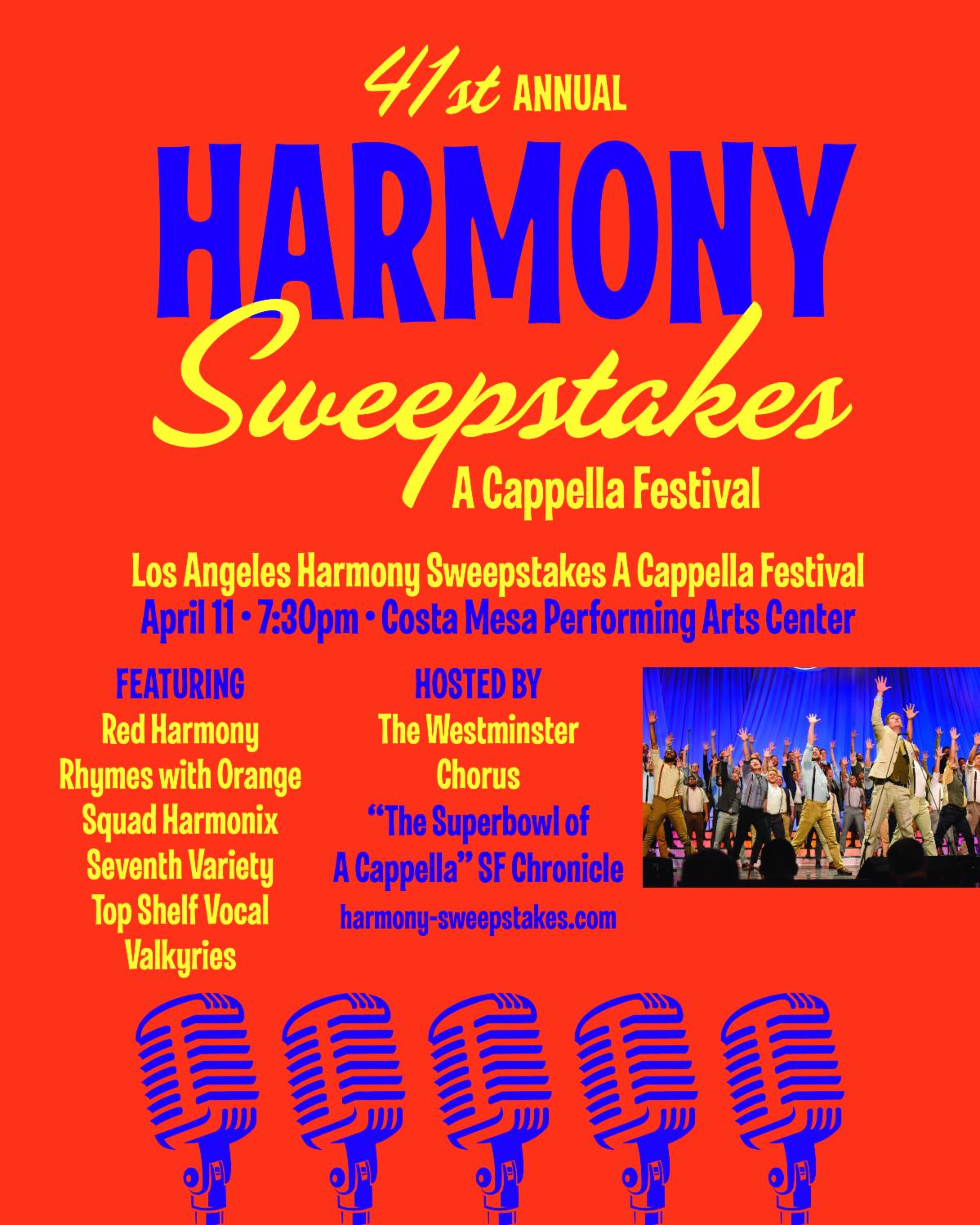 Rhymes With Orange is completing in Harmony Sweepstakes