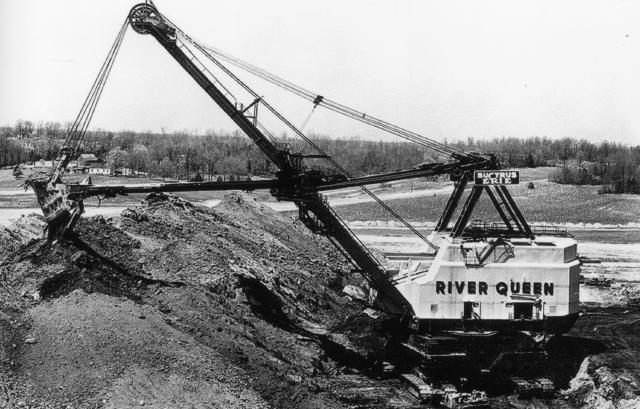 surface mining with heavy environmental impact