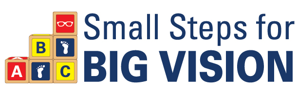 "Small Steps for Big Vision" logo