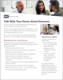 Talking to Your Doctor About Glaucoma Guide