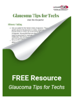 Cover of IJCAHPO’s free “Glaucoma Tips for Techs” resource 