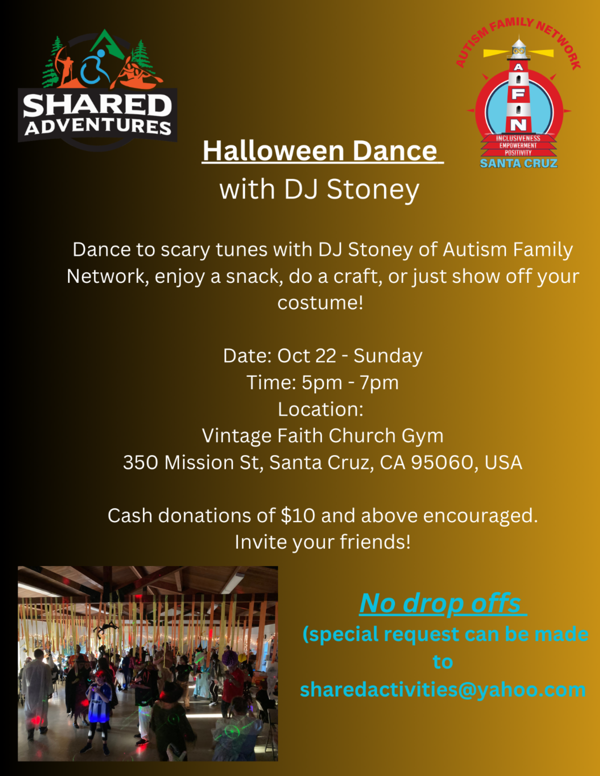 This SUNDAY!!! Halloween Dance Oct 22