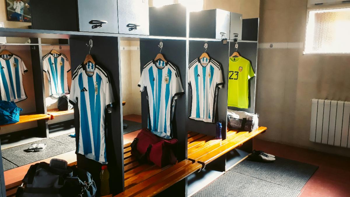 photo of a locker room