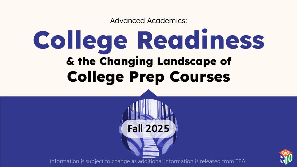 Cover Slide for College Readiness & the Changing Landscape of College Prep Courses