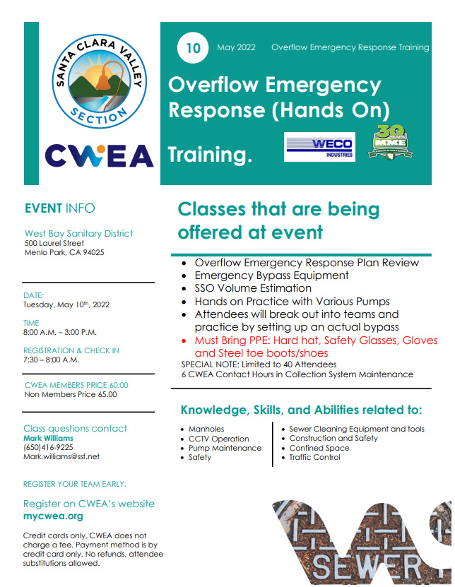 Overflow Emergency Response flyer