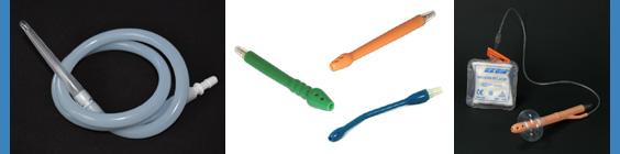 enema nozzles and colon tubes