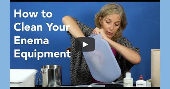 how to clean your enema equipment