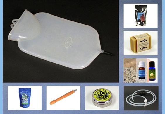 coffee enema kit with silicone bag