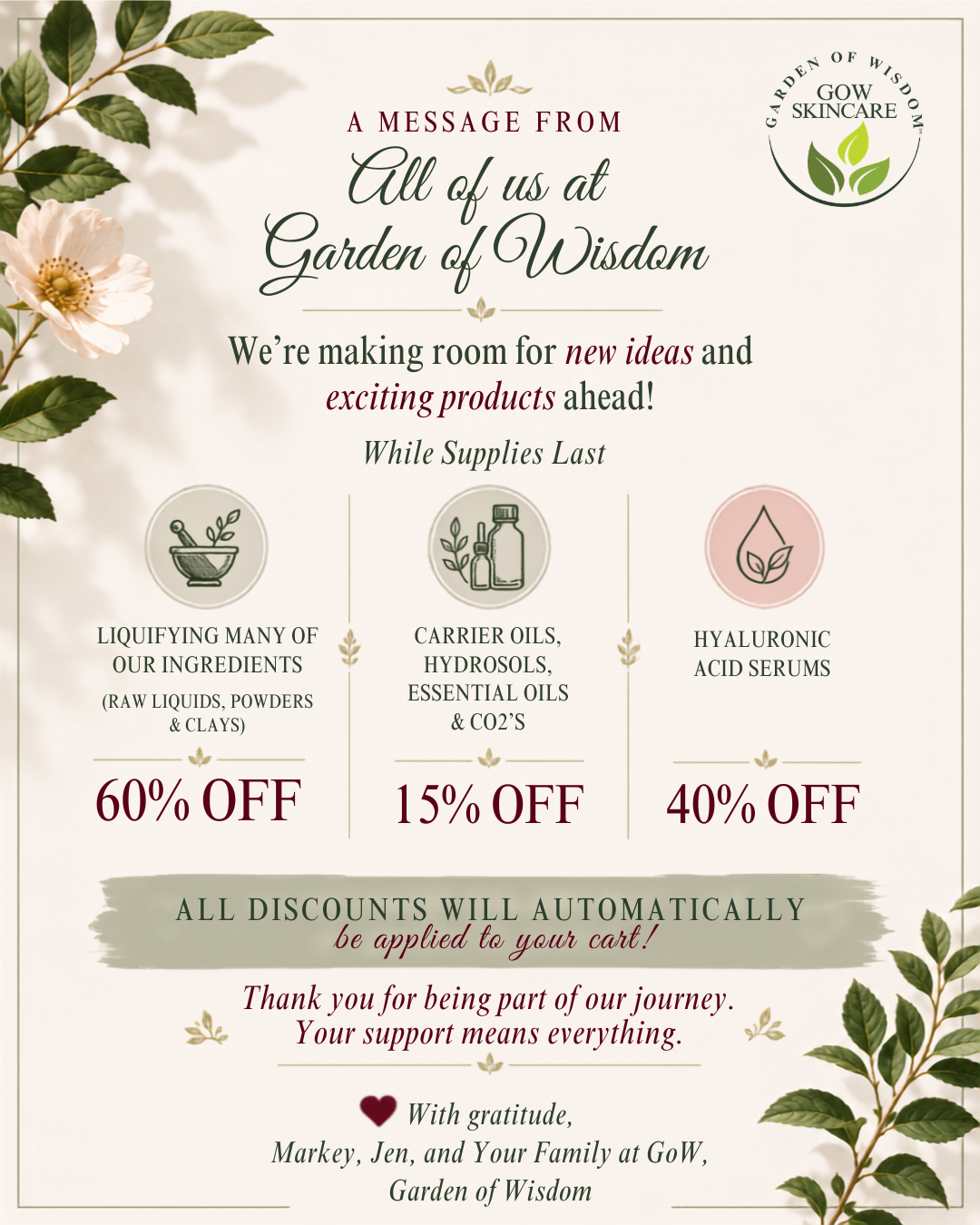 60% off at Garden of Wisdom