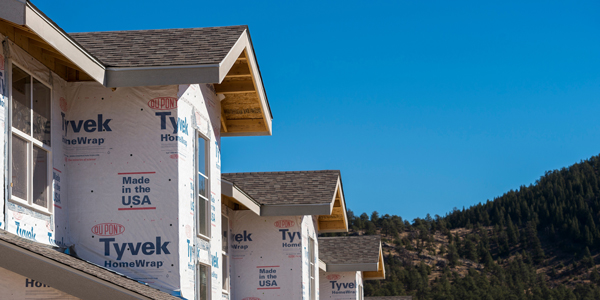 A multifamily building under construction