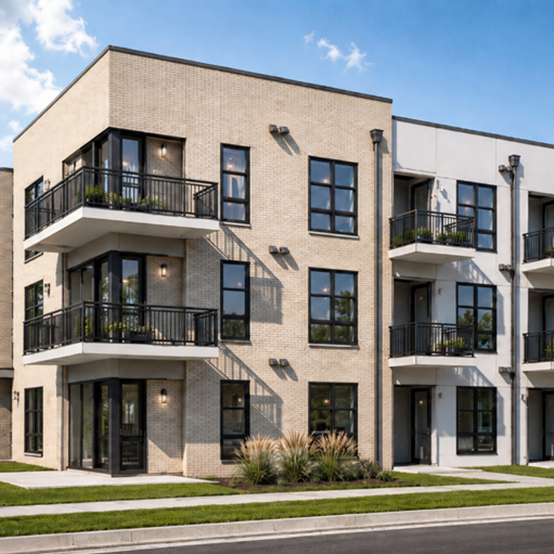 A rendering of Wolff Street flats