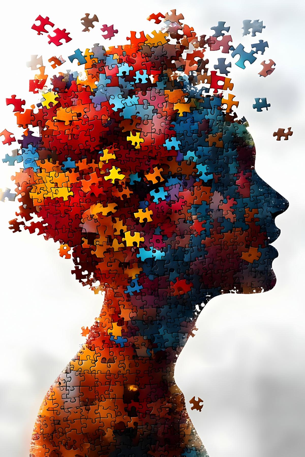 Colorful Puzzle Person
