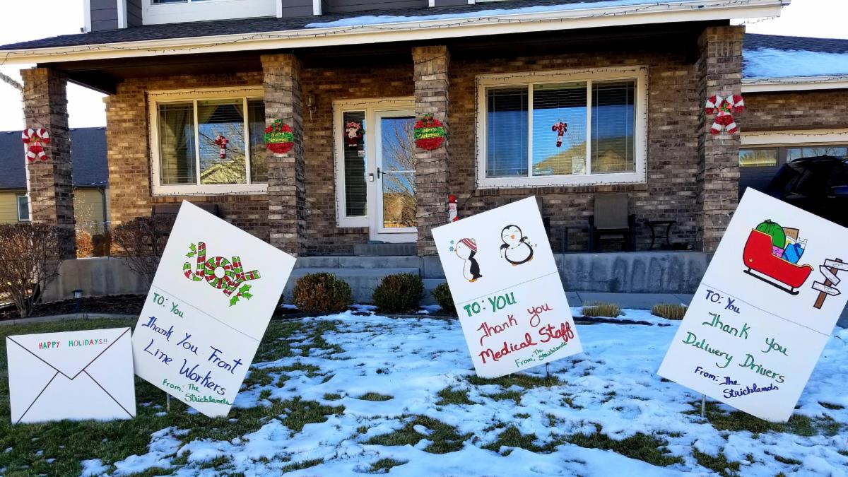 Thank you Christmas decorations