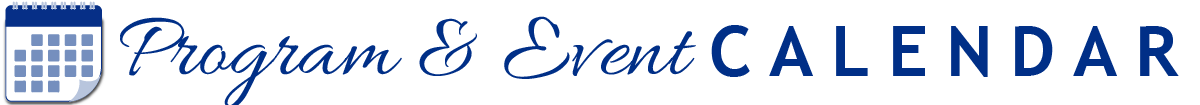 Program and Event Calendar header
