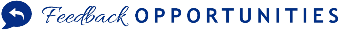 Feedback Opportunities