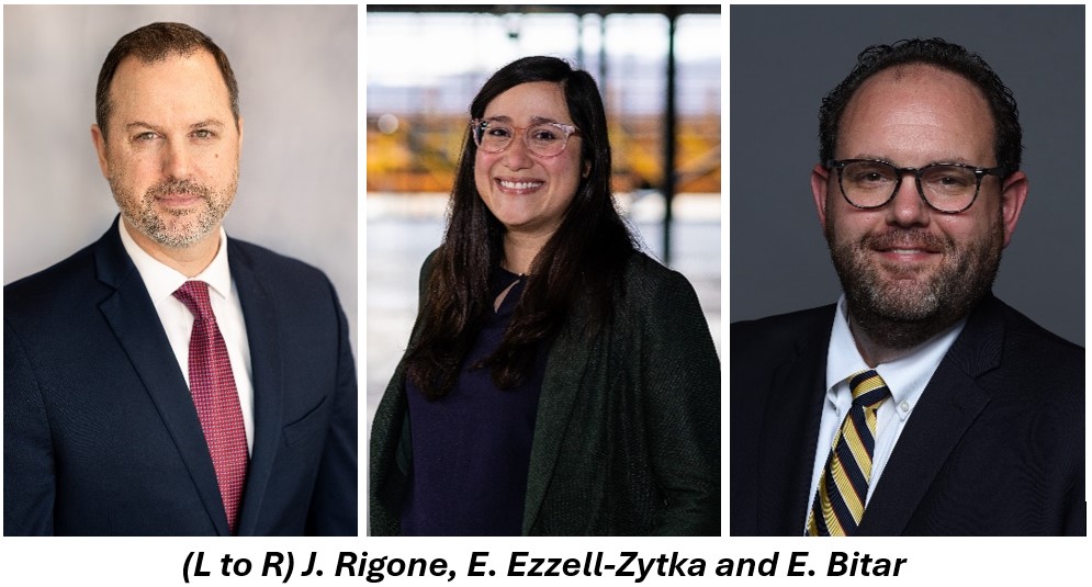 Photos: Jason Rigone (Executive Director, Westmoreland County Industrial Development Corporation), Ellie Ezzell-Zytka (Project Manager of Strategy, RIDC) and Eric Bitar (Managing Director, Southwest Regional Office, BusinessPA, Pennsylvania DCED)
